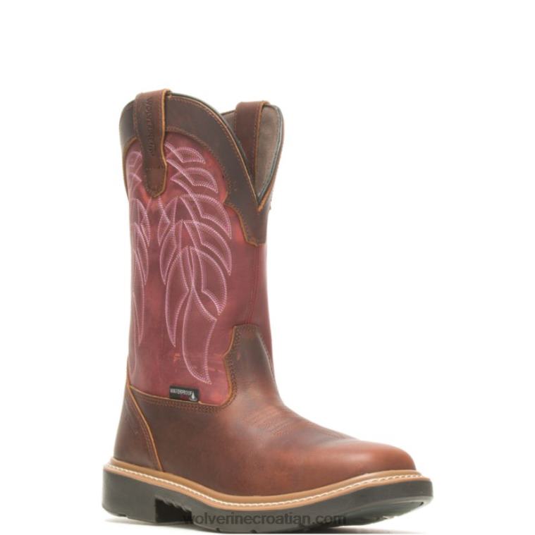 muškarci radna čizma durashocks carbonmax wellington rancher R6LL8125 Wolverine kikiriki/crveno - Slika 2