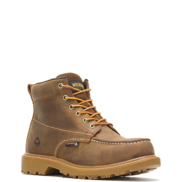 muškarci radna čizma s čeličnim prstima od 6 inča na podu R6LL859 Wolverine preplanuli ten - Slika 2