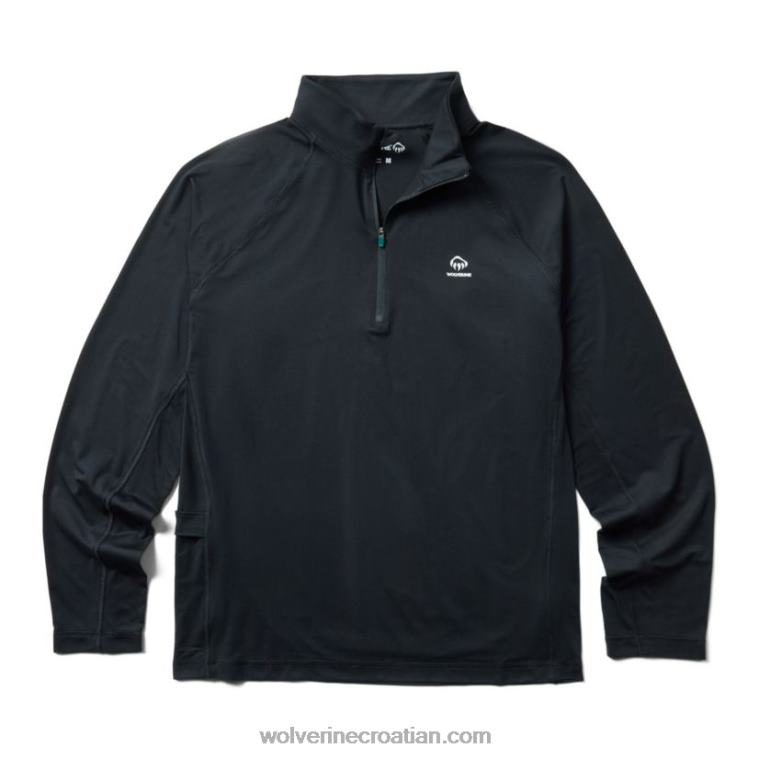 muškarci zaštita od sunca eco 1/2 zip R6LL8310 Wolverine crno - Slika 1