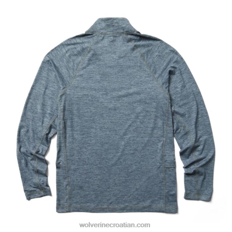 muškarci zaštita od sunca eco 1/2 zip R6LL8313 Wolverine mornarski vrijesak - Slika 3