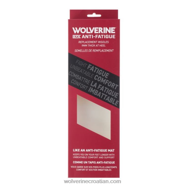 uniseks epx anti-fatigue ulošci od 9 mm R6LL8286 Wolverine Crvena - Slika 2