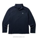 muškarci zaštita od sunca eco 1/2 zip R6LL8311 Wolverine tamna mornarica