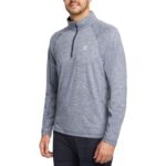 muškarci zaštita od sunca eco 1/2 zip R6LL8313 Wolverine mornarski vrijesak - Slika 2